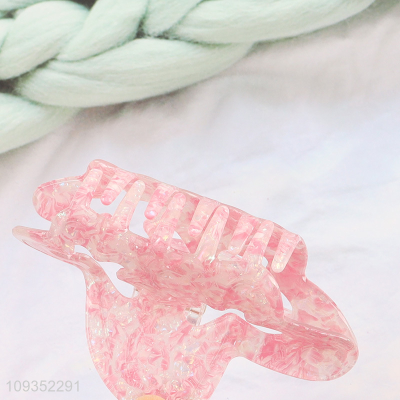 Low price pink hair claw clips hair accessories