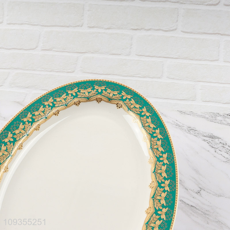 Best quality 12-inch oval fish plate tableware plate