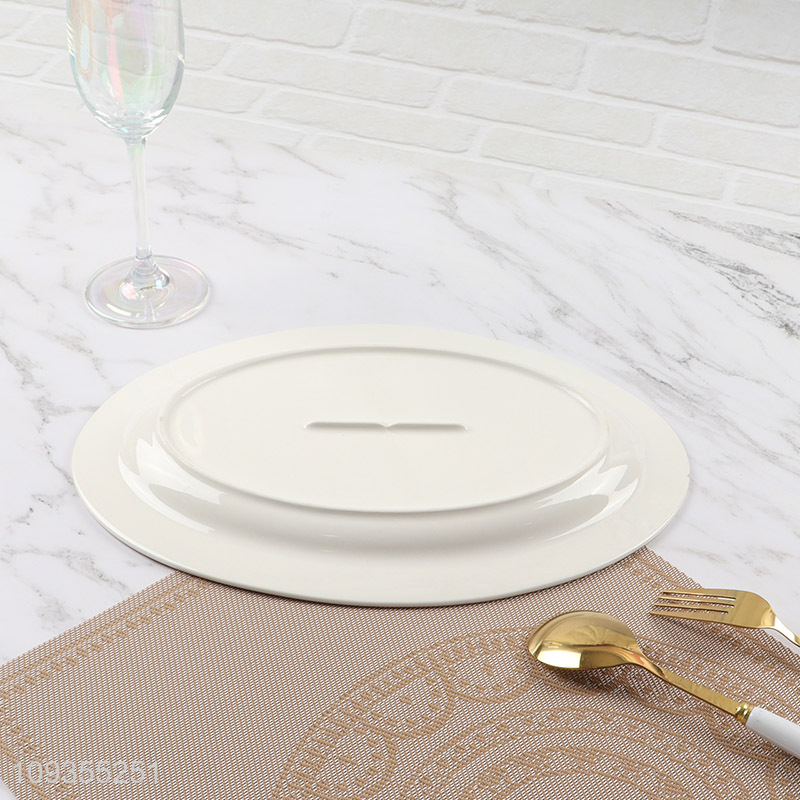 Best quality 12-inch oval fish plate tableware plate