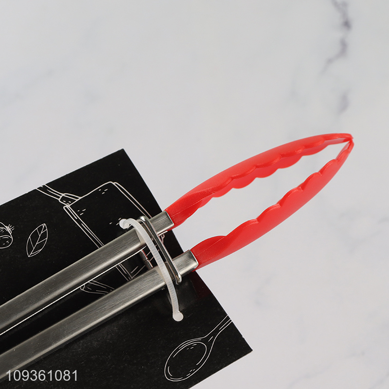 Low price 7-inch nylon food tongs food clips
