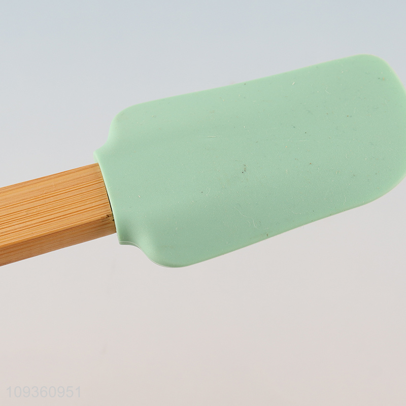Factory direct sale bamboo handle butter cheese spatula