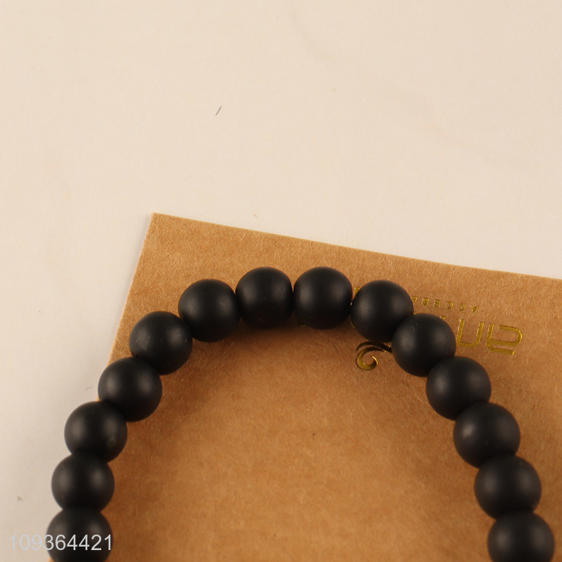 New product fashion black jewelry stone bracelet