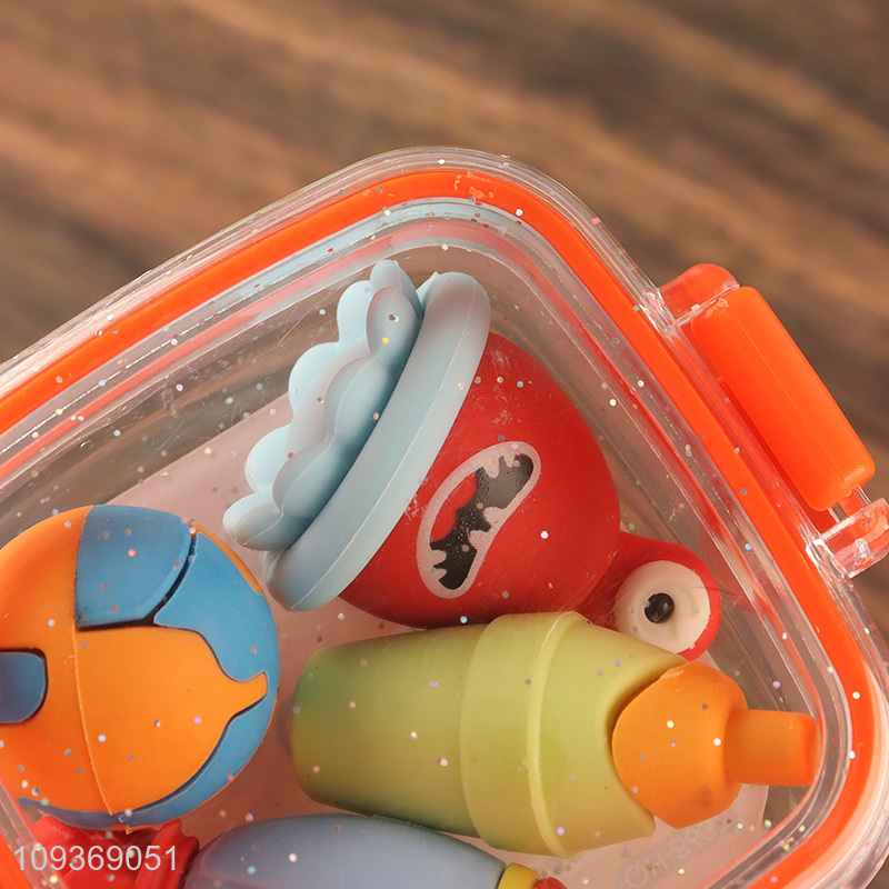 China wholesale creative children school stationery eraser set