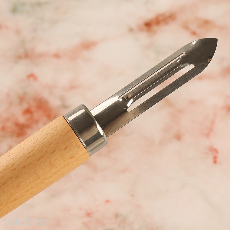 New arrival fruits peeler vegetable peeler with wooden handle