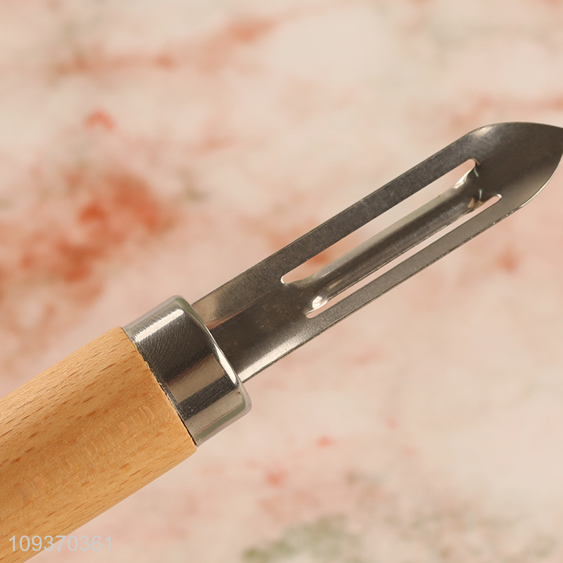 New arrival fruits peeler vegetable peeler with wooden handle