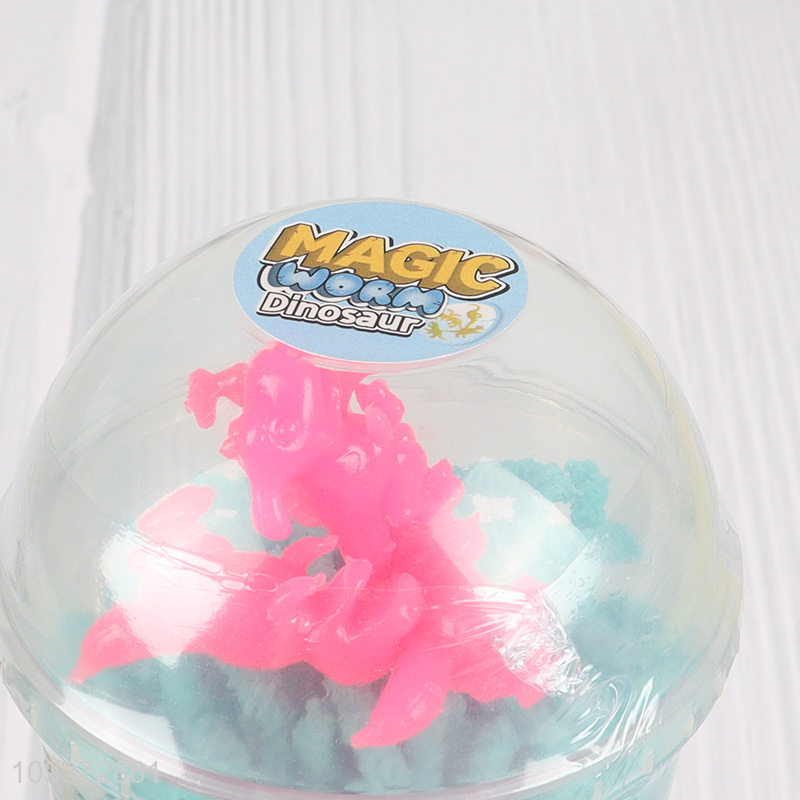 New style creative kids magic worm dinosaur toys