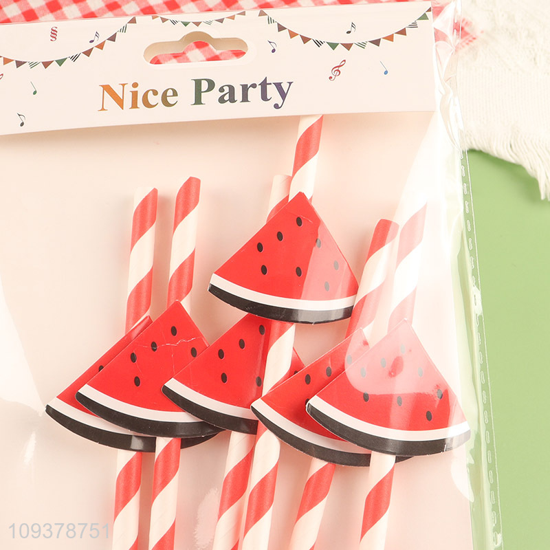 Top selling watermelon paper straw drinking straw