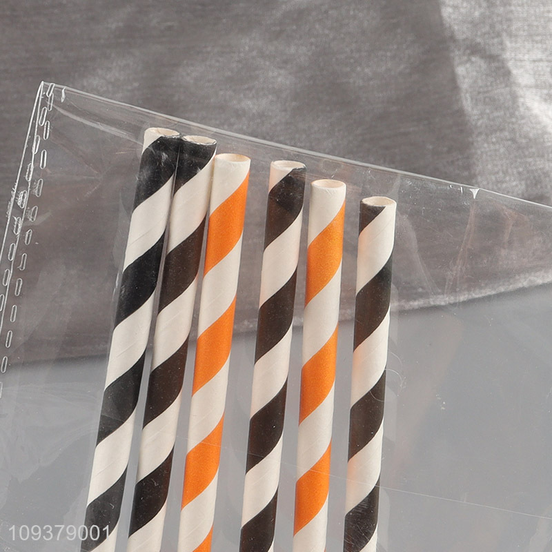 Low price Halloween party paper straw drinking straw