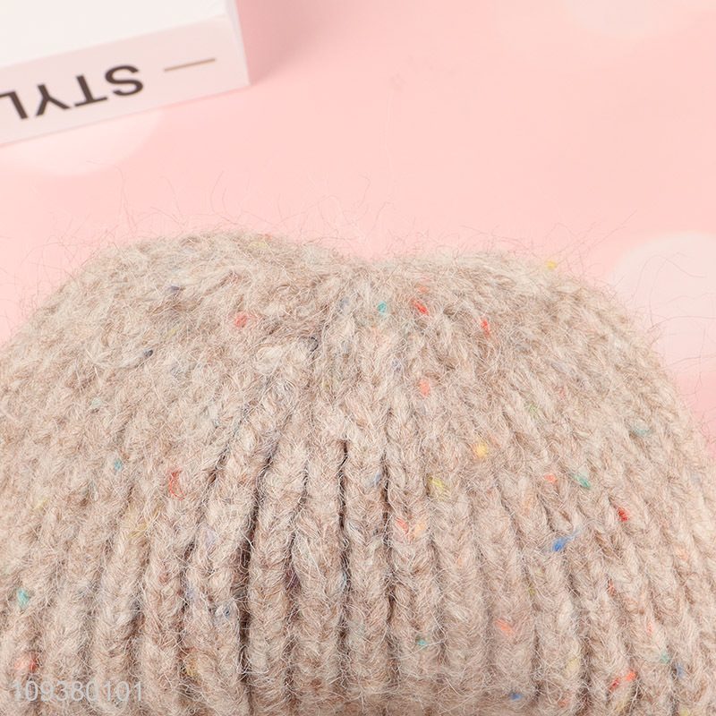 Factory price warm thickened knitted hat beanies hat