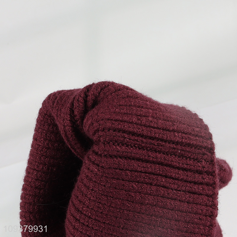 Low price winter warm knitted hat beanies hat