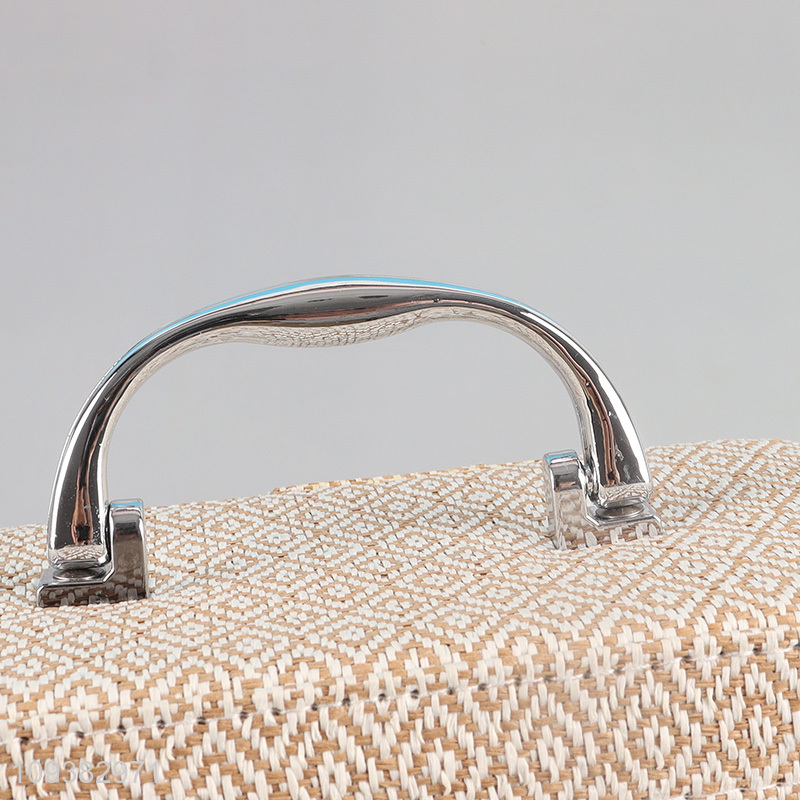 Good sale Geometric Pattern Cosmetic Case with Handle