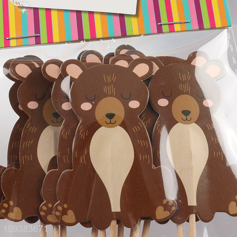 Top sale cartoon bear cupcake topper cake topper