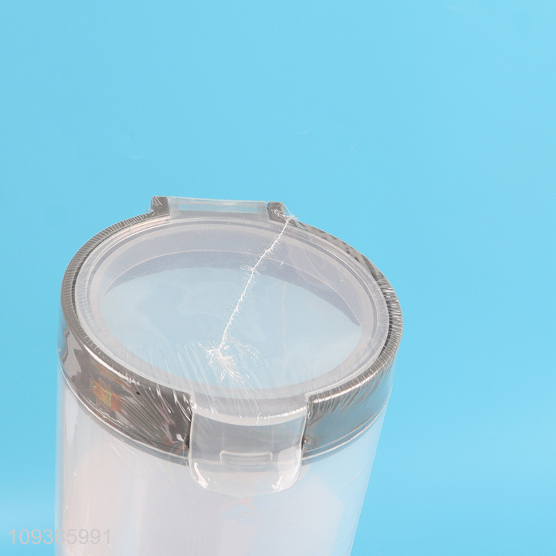 Factory direct sale round plastic sealed storage jar
