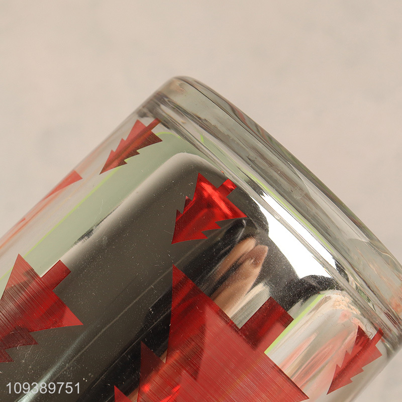 New arrival  Christmas series glass candle jar holder