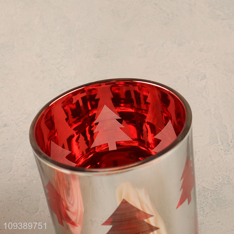 New arrival  Christmas series glass candle jar holder