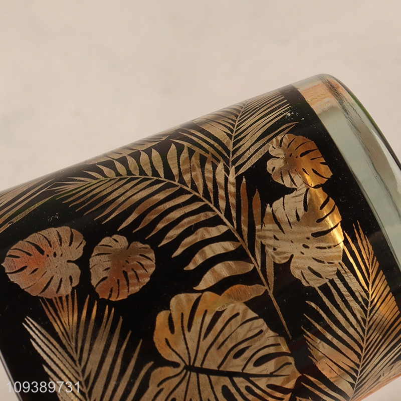 China wholesale tabletop decor glass candle jar holder