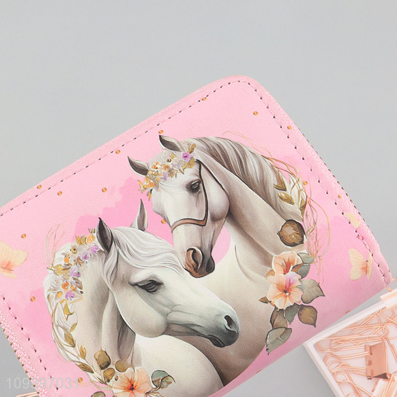 New style pink cute girls short wallet for sale