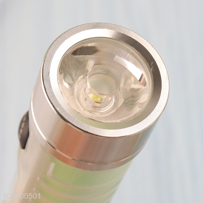 China factory type-c rechargeable luminous plastic flashlight