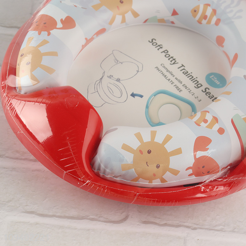 Low price cute printed soft kids toilet seat