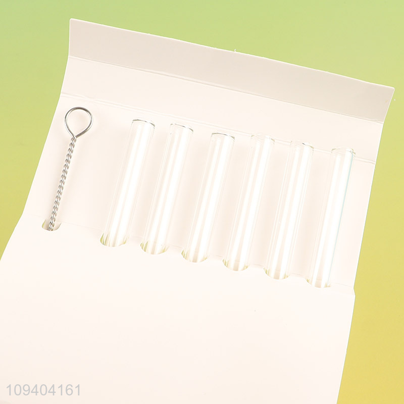 Online wholesale drinking straw juice straw with cleaning brush