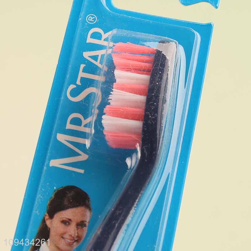 Good Quality Single Pack Colorful Bristle Toothbrush