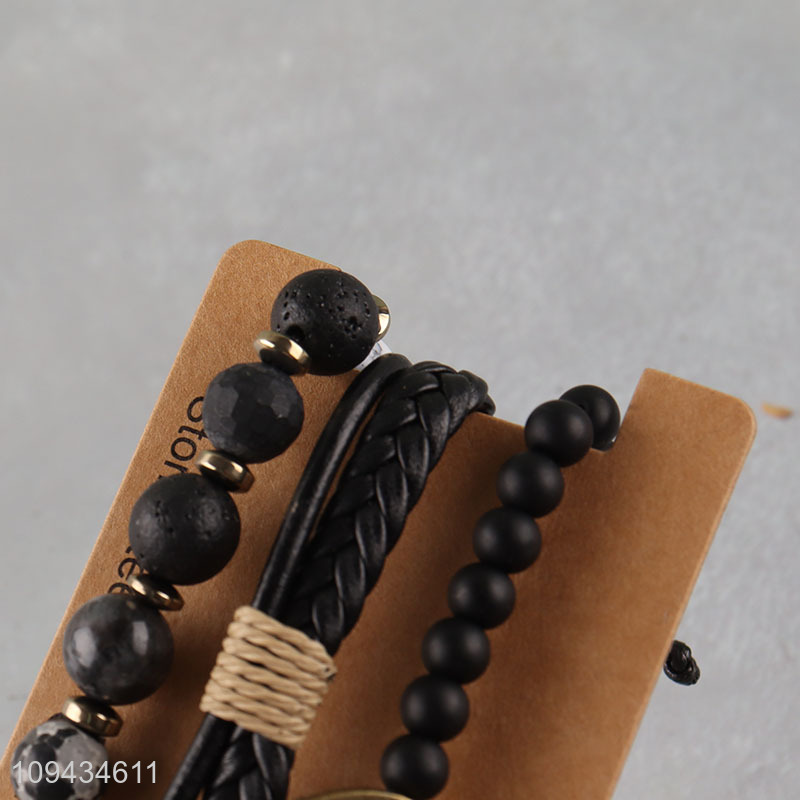 New arrival  beaded braided bracelet set for gifts