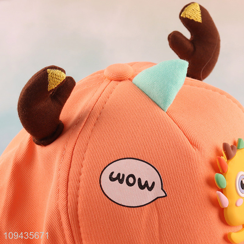 Hot sale cute cartoon kids baseball cap peaked hat
