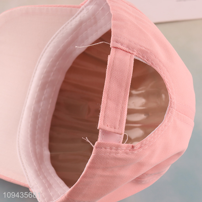 China products pink rabbit kids baseball cap peaked hat