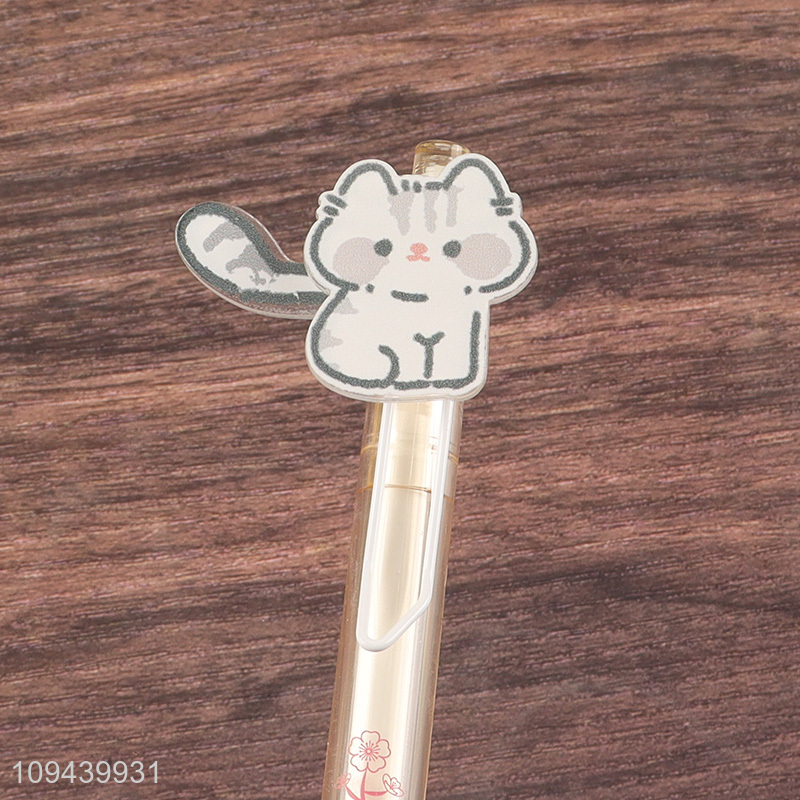 China factory 2pcs cartoon stationery gel pen