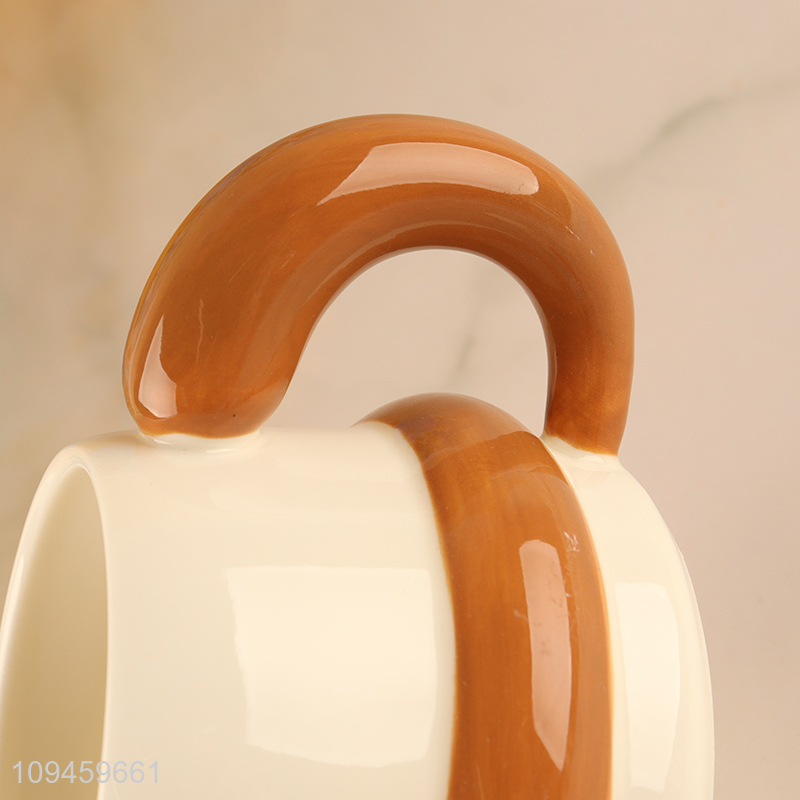 Top sale cute puppy ceramic water cup wholesale