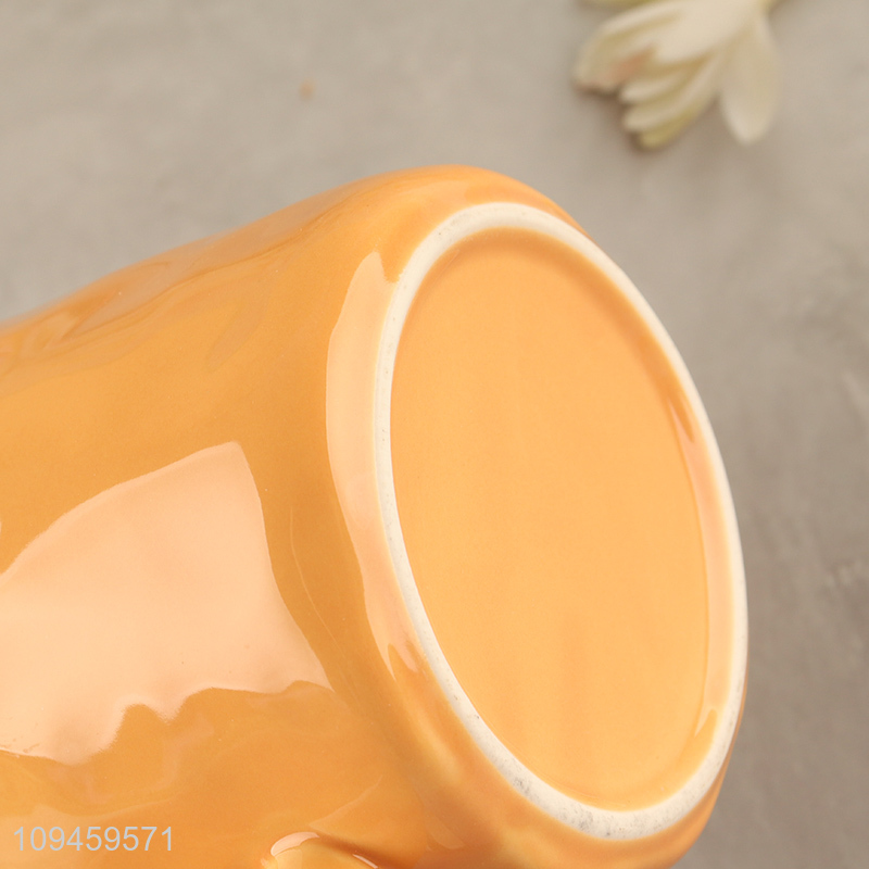 Low price cartoon bear ceramic water cup