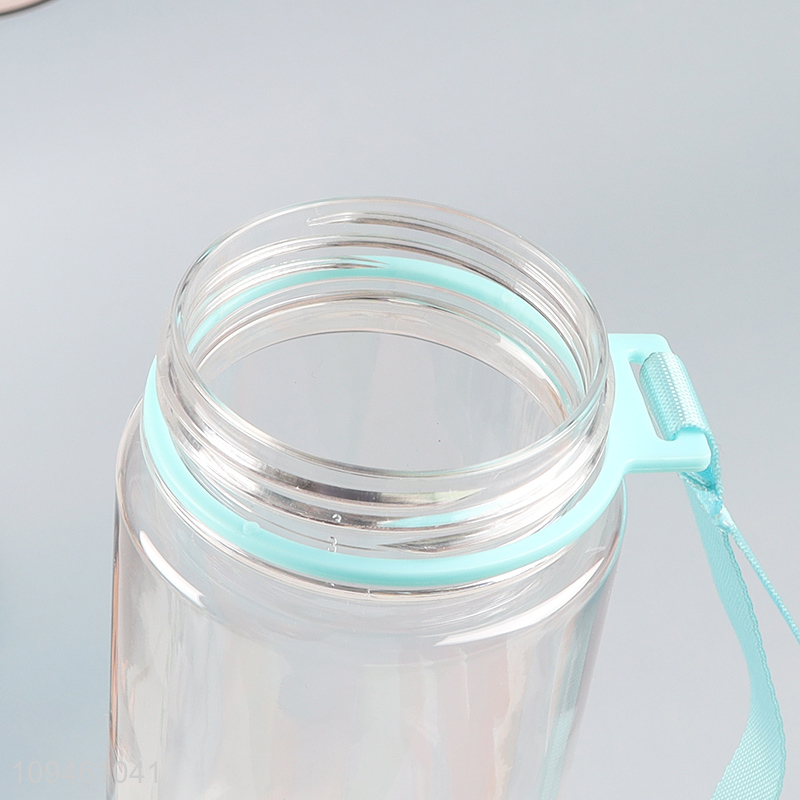 Hot selling plastic water bottle drinking bottle with straw