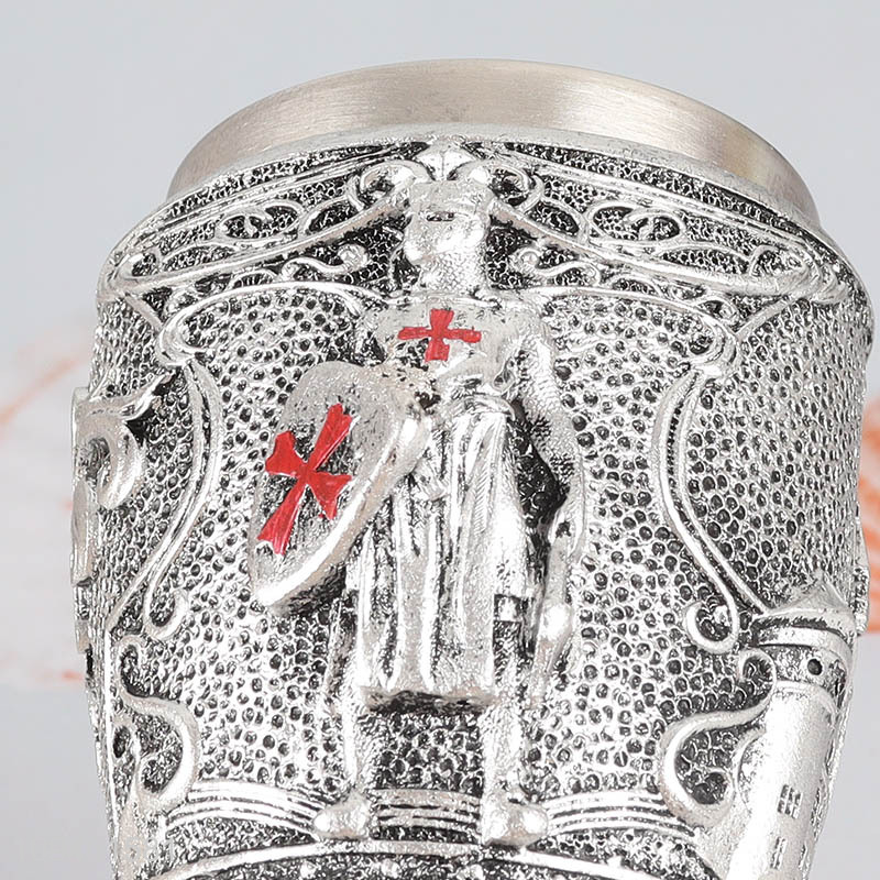 Low price 50ml stainless steel cup wine cup with resin decor