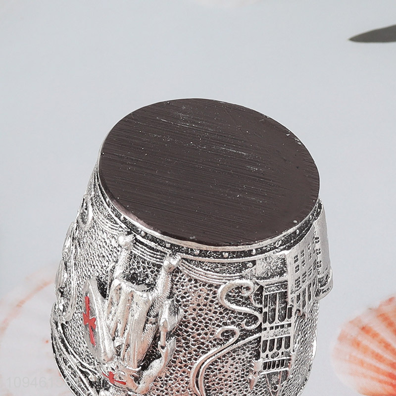 Low price 50ml stainless steel cup wine cup with resin decor