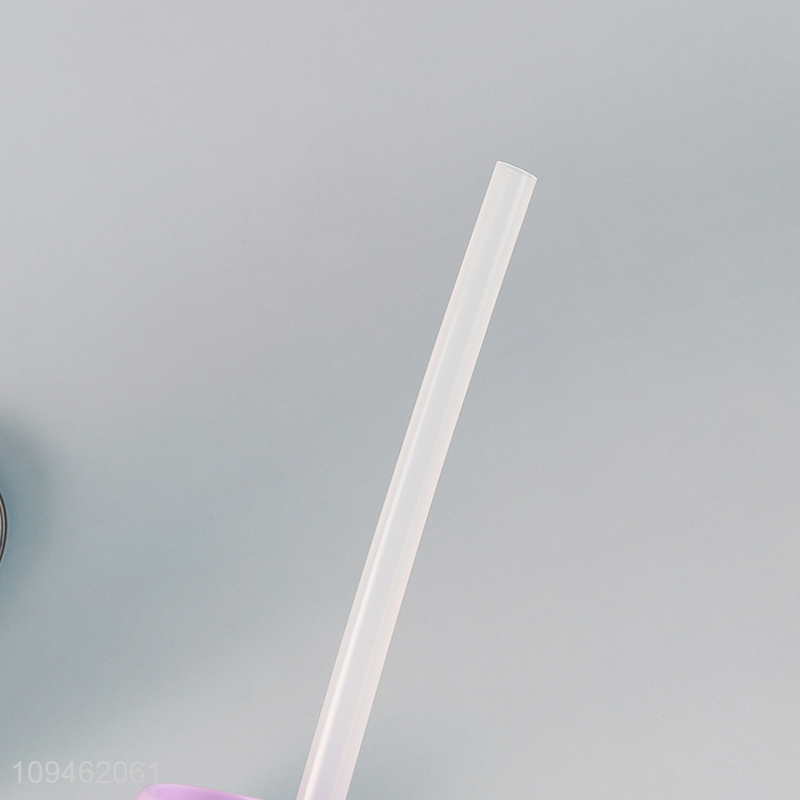 Wholesale plastic water bottle drinking bottle with straw