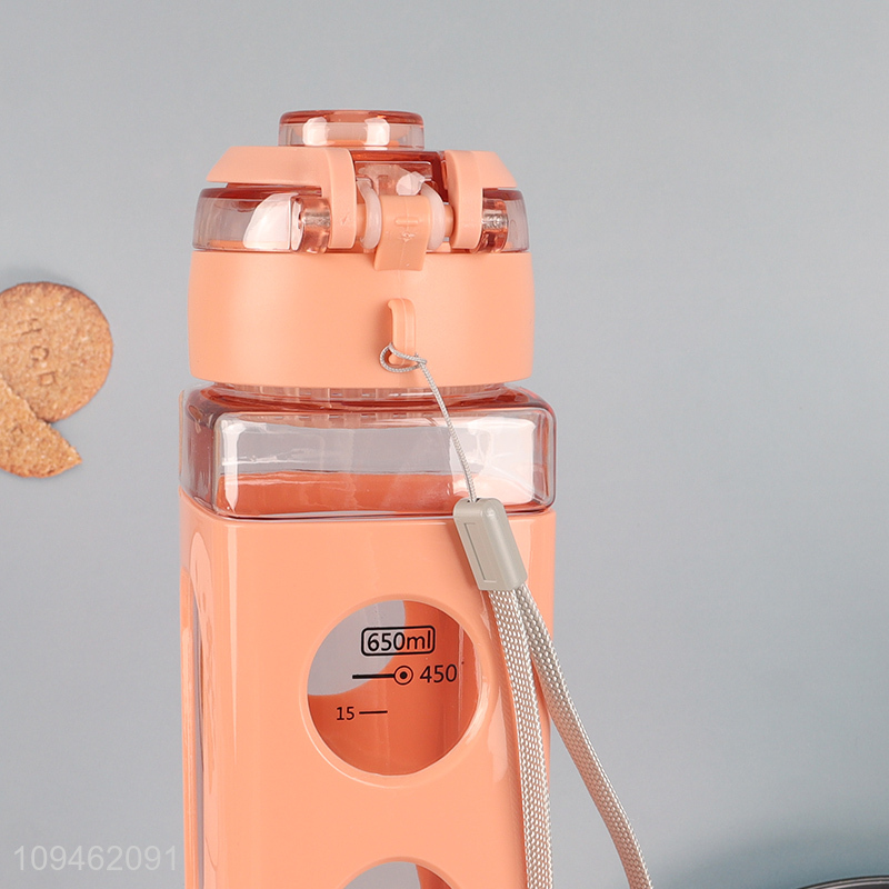 Top sale 650ml plastic water bottle drinking bottle