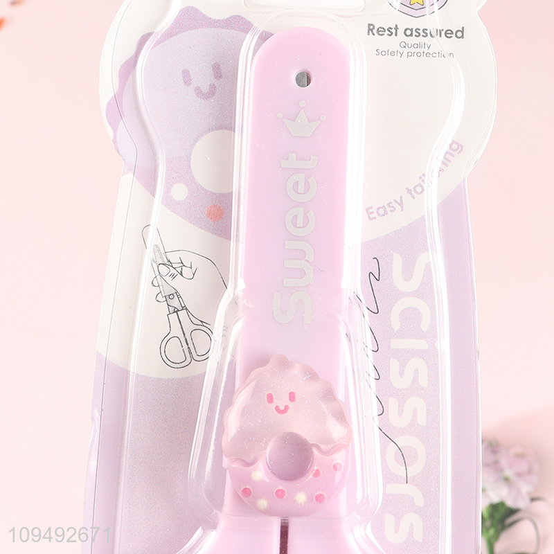 Latest products   cartoon safety paper scissors for students