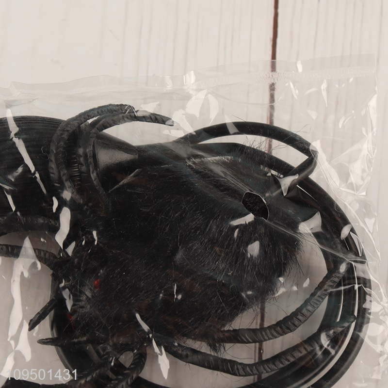 Wholesale Halloween decoration black fake spider