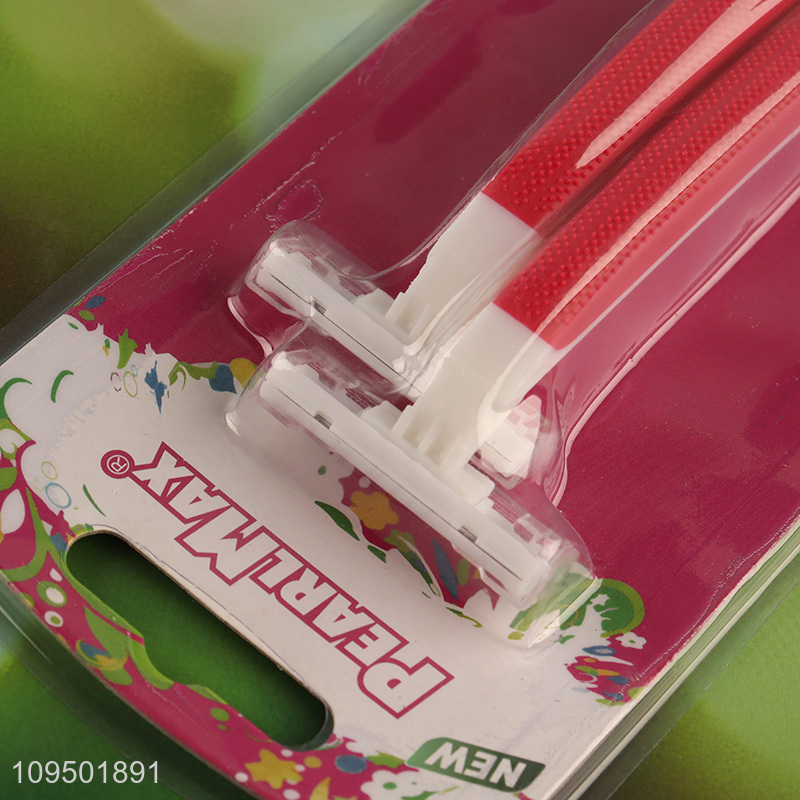 Factory supply 2pcs double layer blades razor