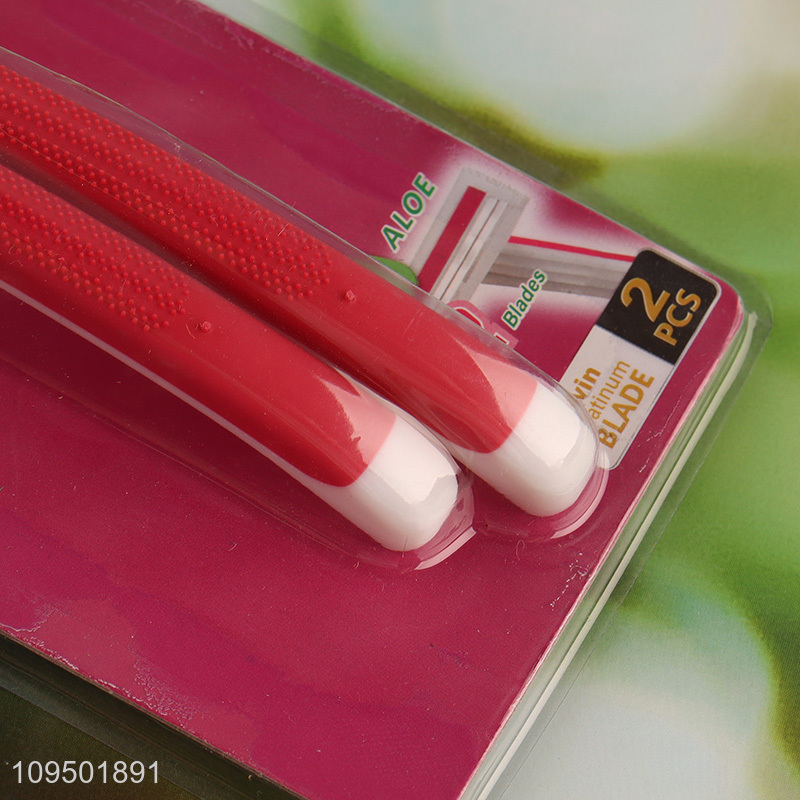 Factory supply 2pcs double layer blades razor