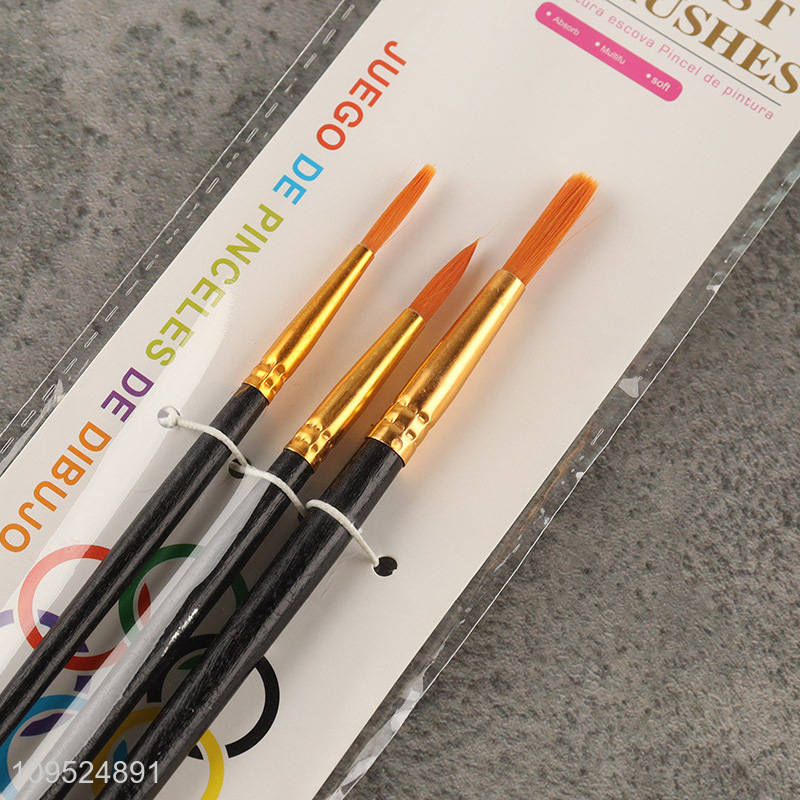 Hot sale 3pcs paint brush set art supplies