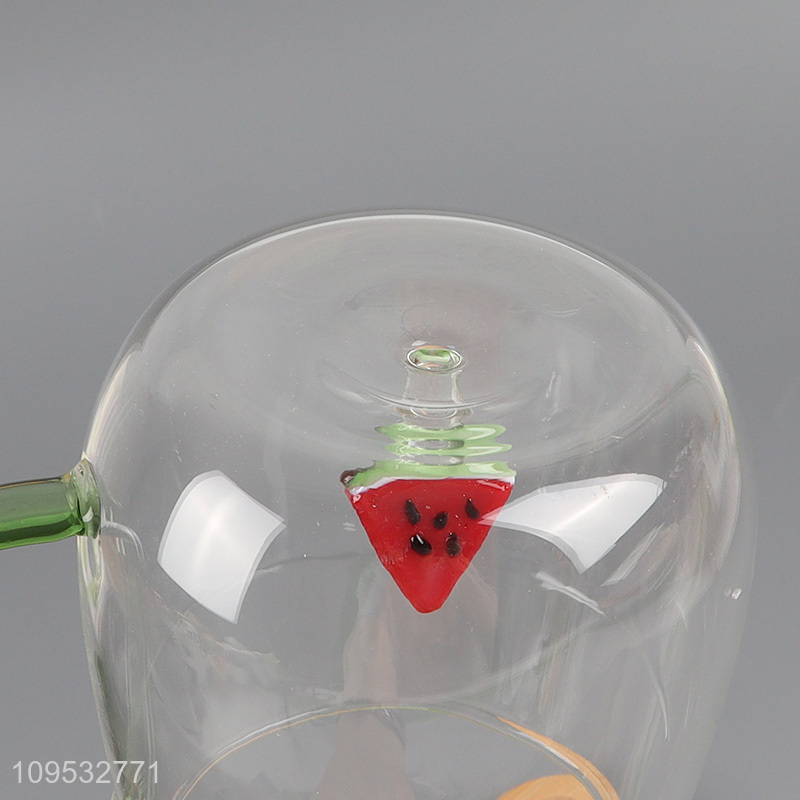 Online wholesale glass cup drinking cup with handle