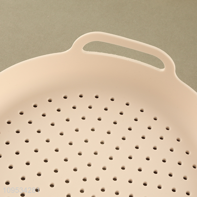 Top sale silicone dumpling plate with handle