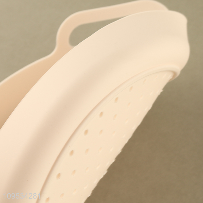 Top sale silicone dumpling plate with handle