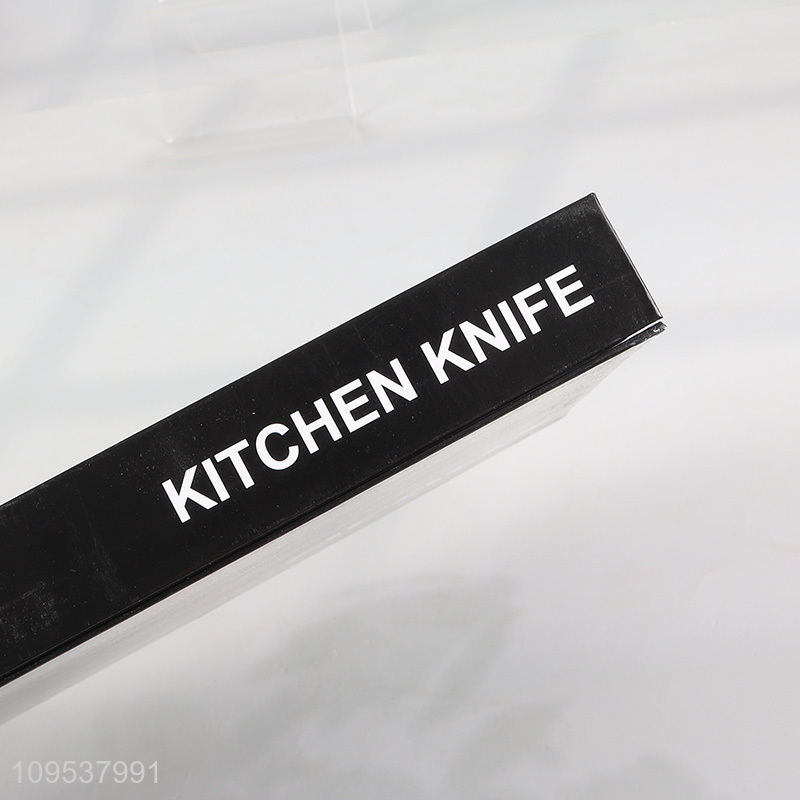 6 Pieces Wave Texture Kitchen Knife Kit With Peeler And Scissor