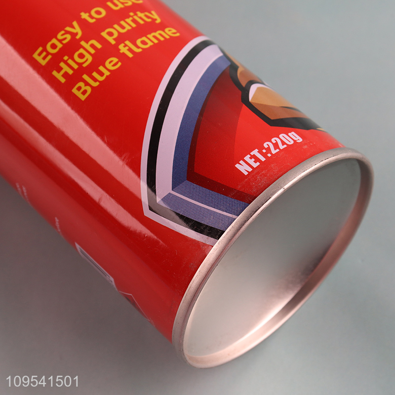 Low price 220g butane cassette gas canister