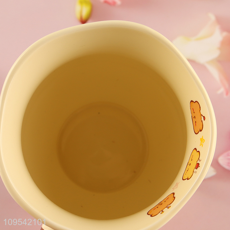 Low price cartoon bear ceramic water cup water mug