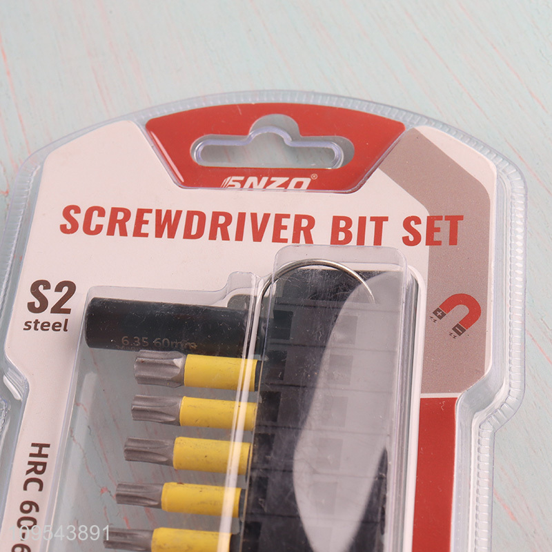 China wholesale 10pcs screwdriver bit set for hardware
